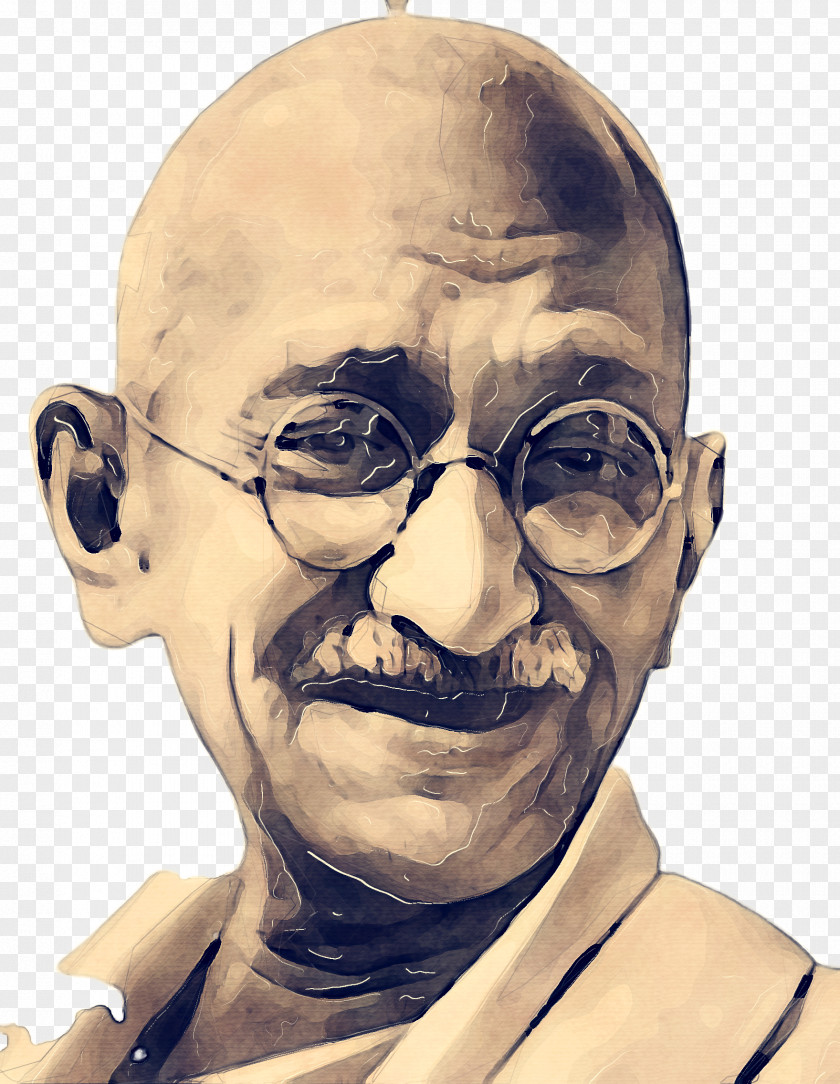 Selfportrait Portrait Mahatma Gandhi PNG