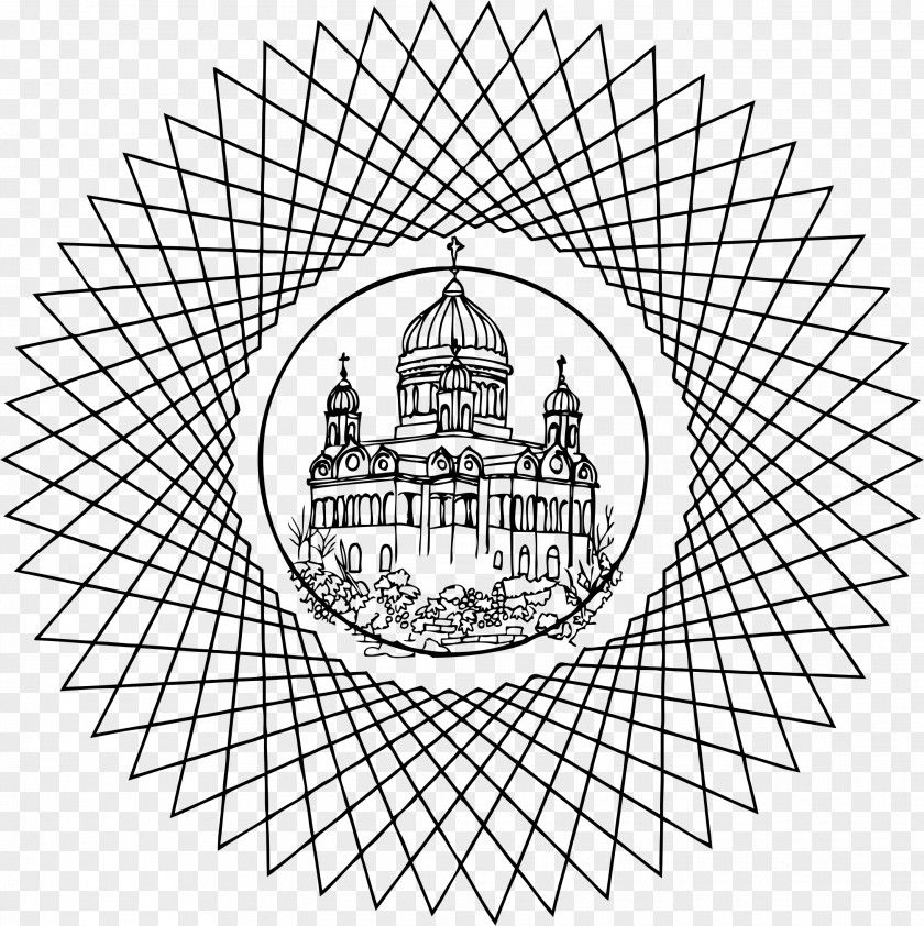 Church Mandala Building Yantra Clip Art PNG