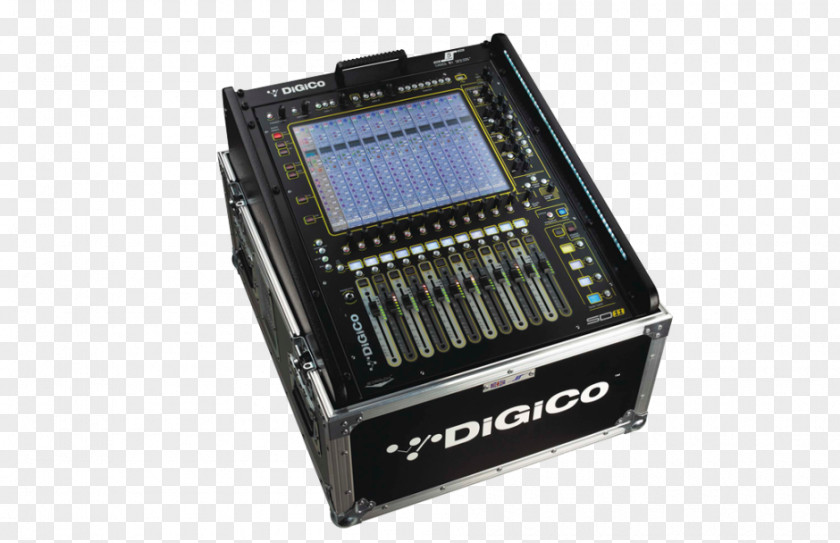 DiGiCo Audio Mixers Digital Mixing Console Broadcasting Equalization PNG