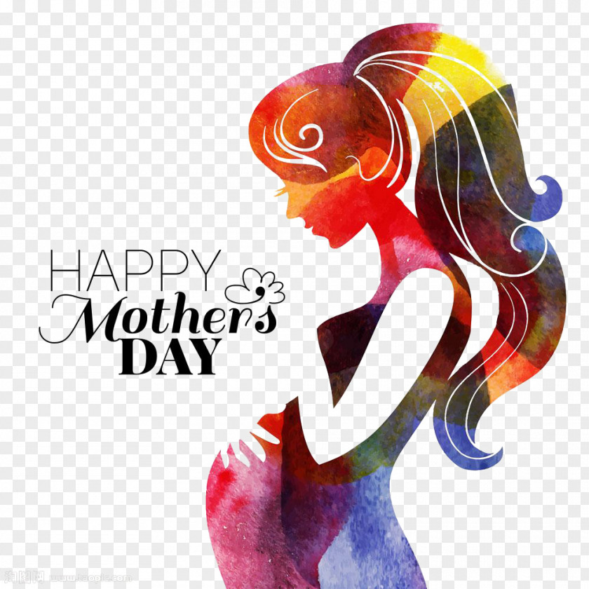 Berad Vector Mother's Day Graphics Pregnancy Illustration PNG