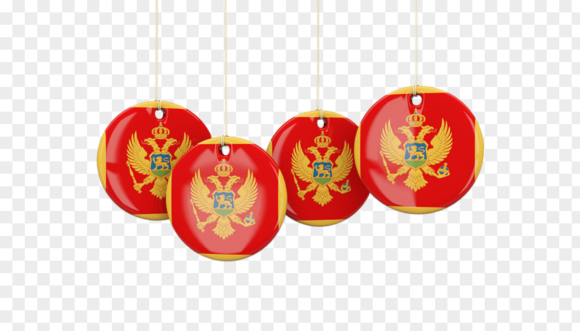 Christmas Ornament Flag Of Montenegro PNG