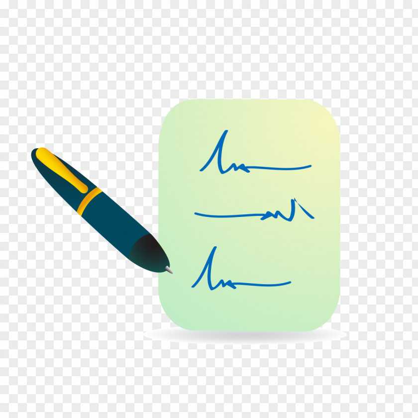 Hand-painted Pen Signature Image PNG
