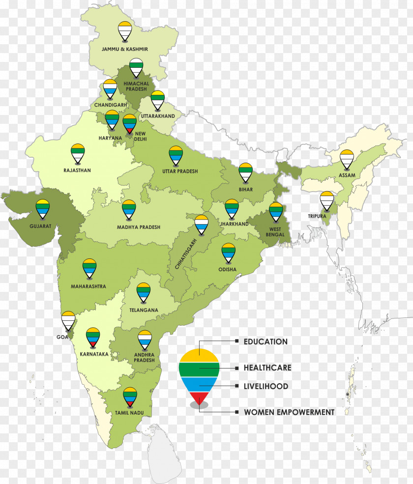 India Slum Smile Foundation Map PNG