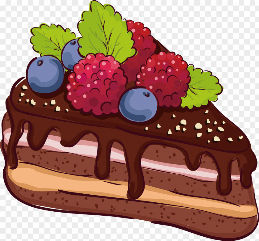 Vector Chocolate Cake Bakery Drink PNG