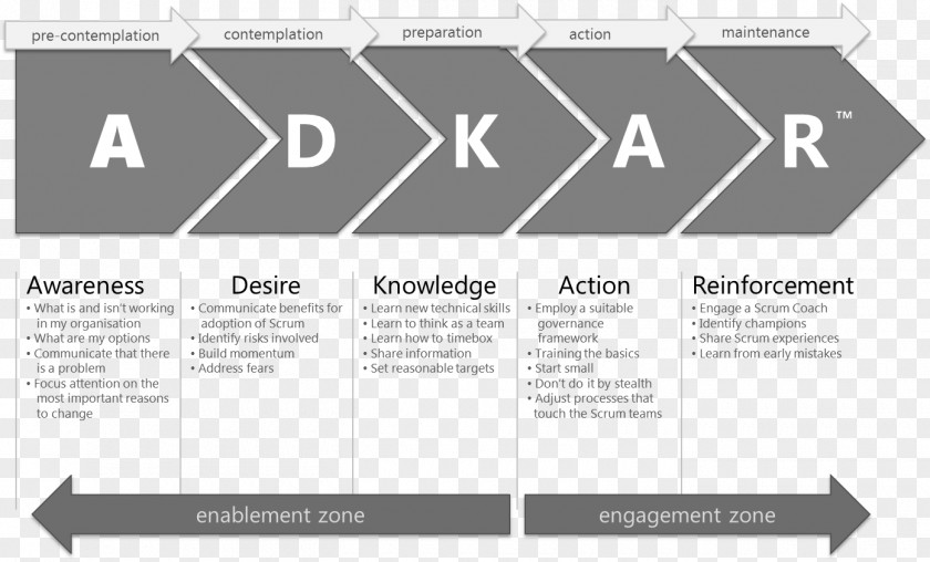 Book Frame Change Management Organization ADKAR Model Leadership PNG