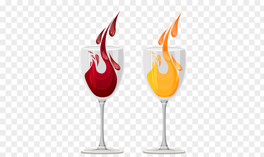 Cartoon Glasses Cocktail Wine Juice PNG