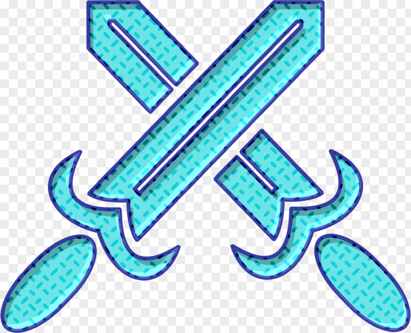 Cross Swords Icon Weapons Fight PNG