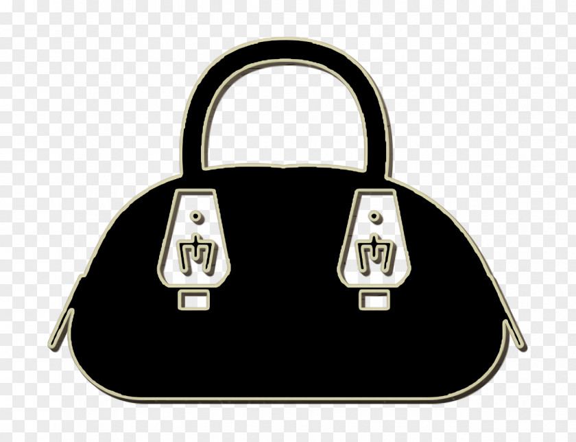 Female Hand Bag With Metal Handle Tips Icon Fashion Handbag PNG