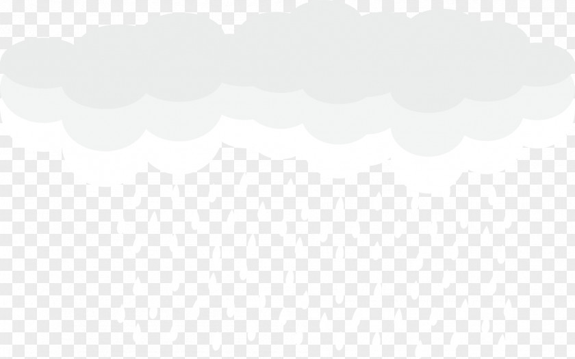 Rainy Clouds Black And White Pattern PNG