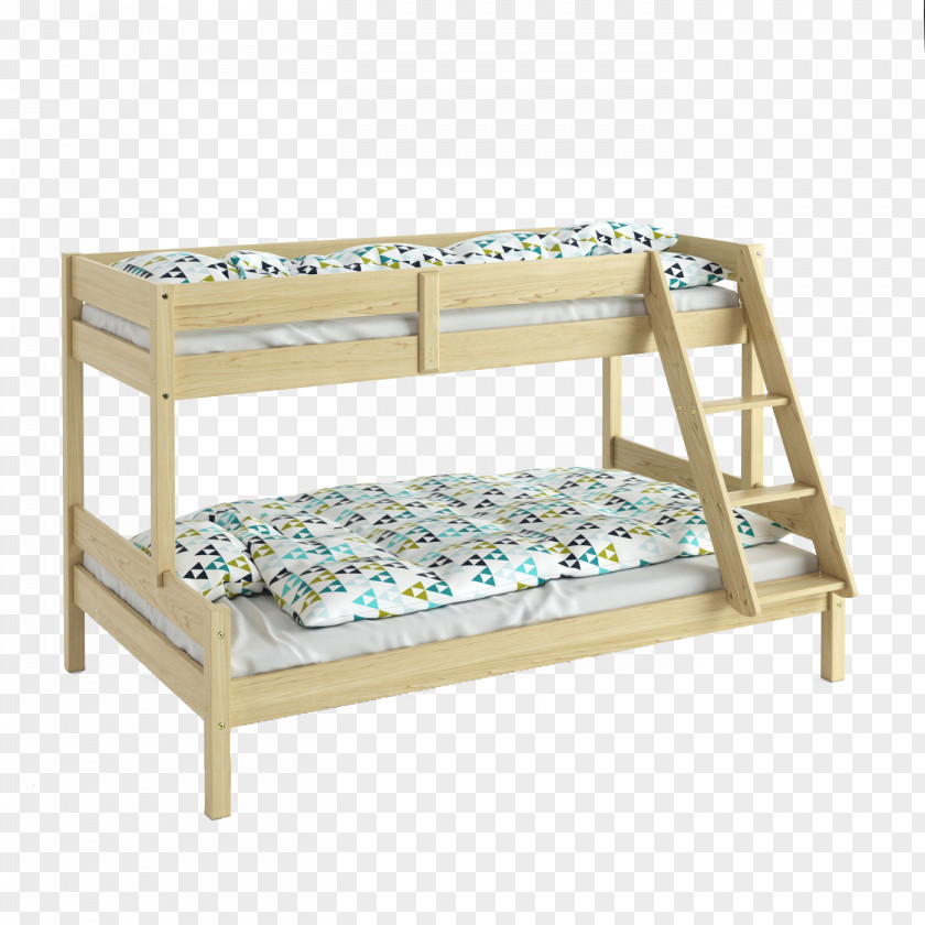 Simple Log Bed Frame Bunk JYSK PNG