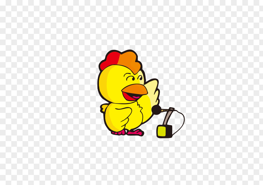 Singing Chick Chicken Chinese Zodiac Cartoon PNG