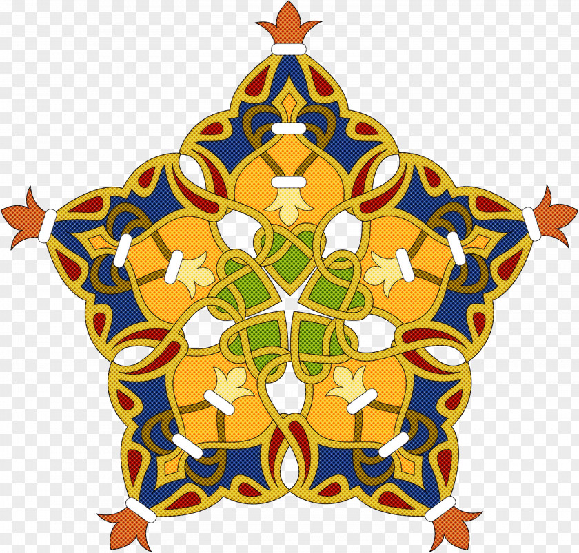 Symmetry Holiday Ornament Pattern PNG