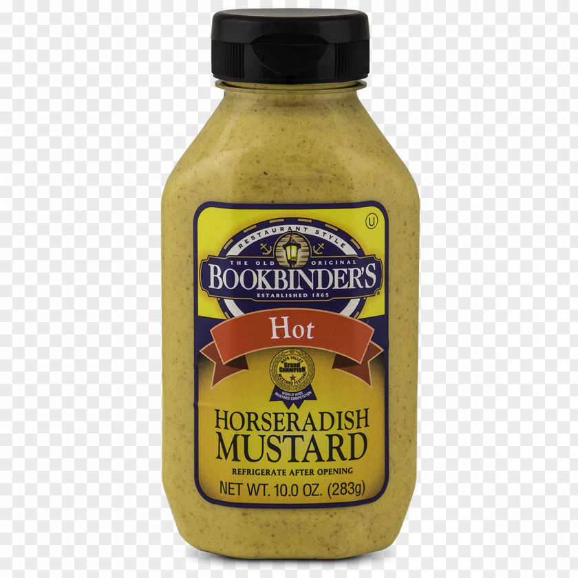Horseradish Mustard Old Original Bookbinder's Food French's PNG