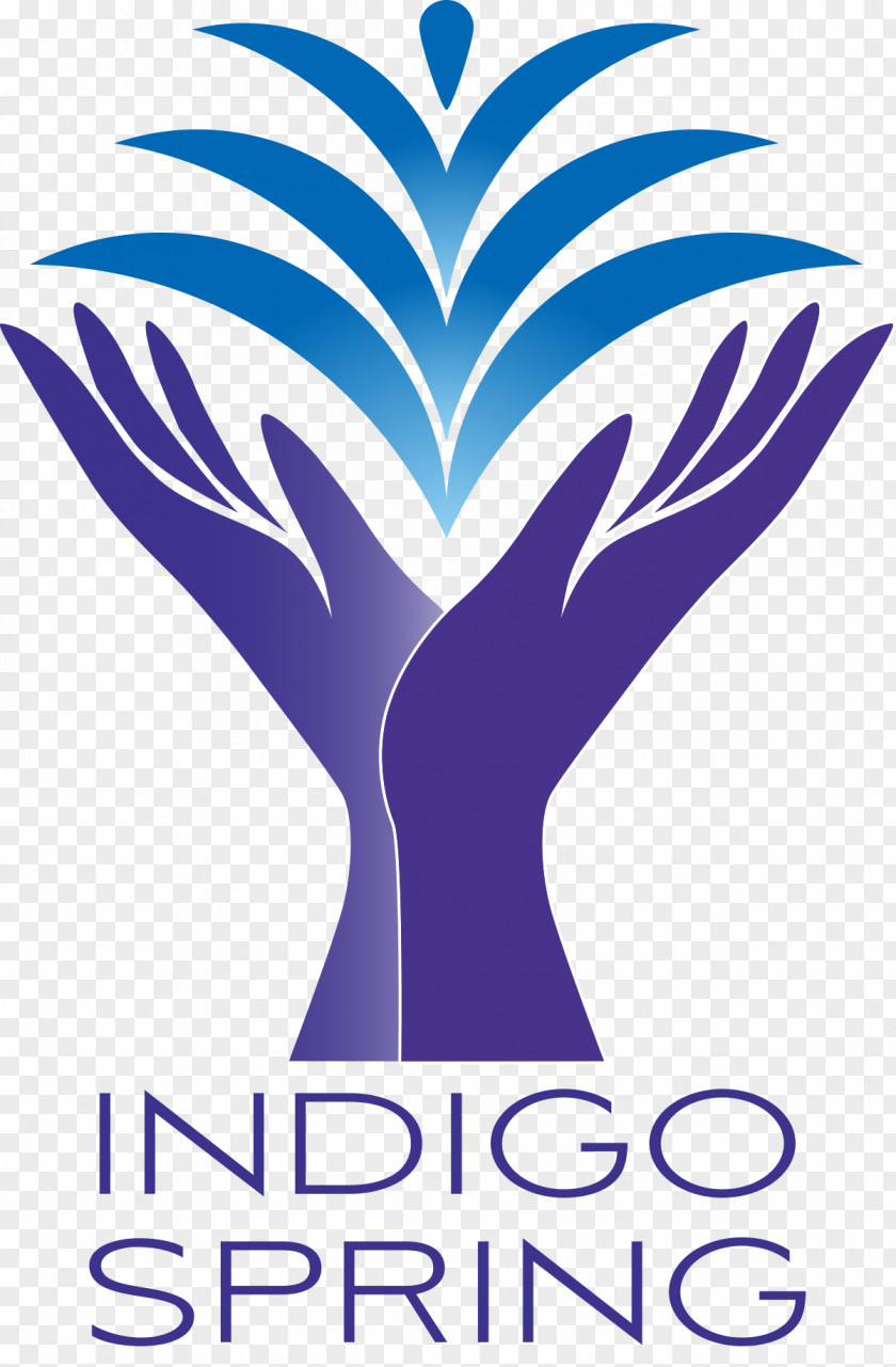 Indigo Logo Spring Luxury Massage Graphic Design PNG