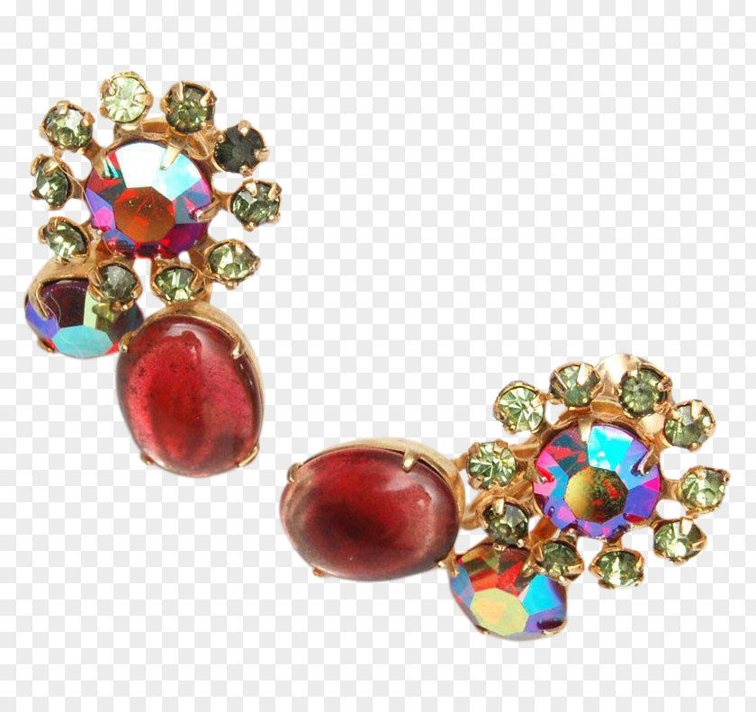 Jewellery Earring Turquoise Magenta Body PNG