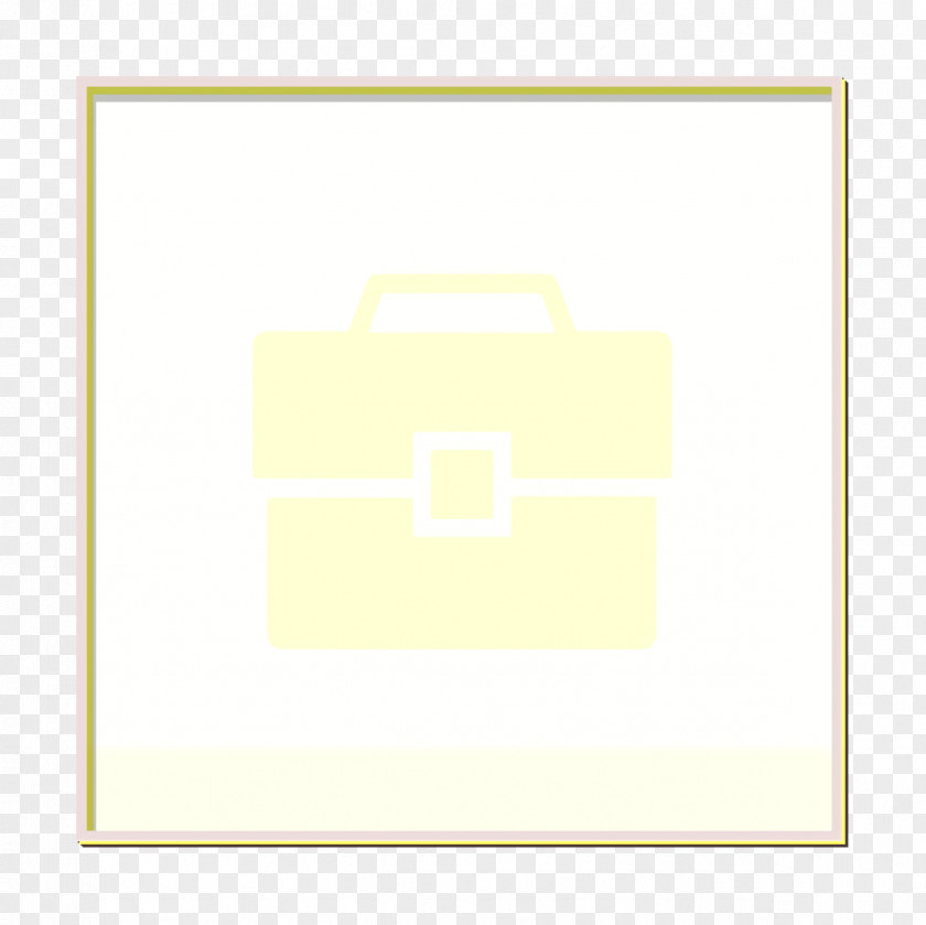 Material Property Rectangle Bag Icon Briefcase Business PNG