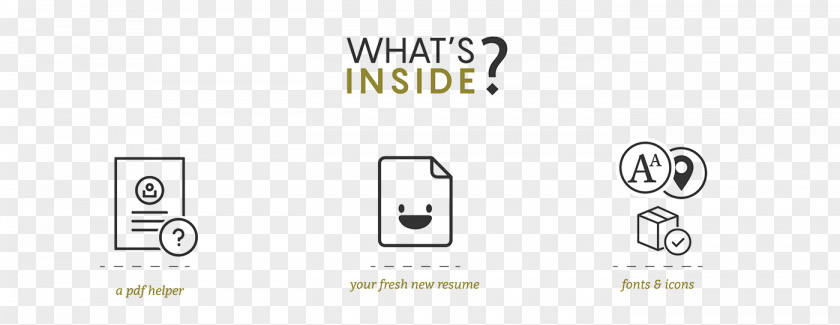 Personal Resume Logo Document Line PNG
