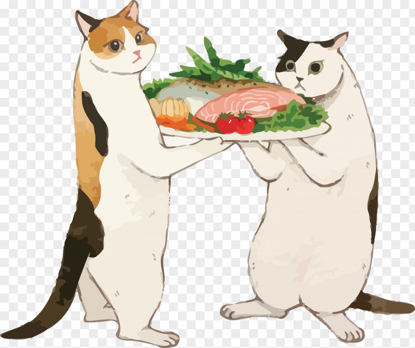 Tail Small To Mediumsized Cats Cat Fish Dish PNG