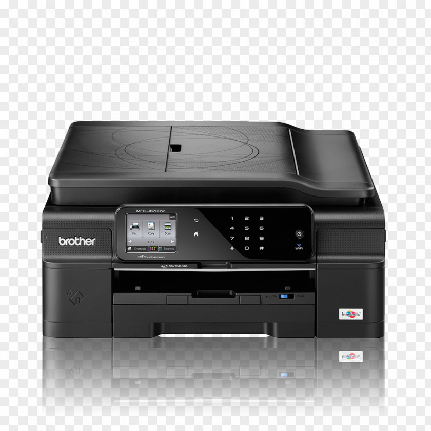 Wireless Fax Brother Industries Multi-function Printer Ink Cartridge Inkjet Printing PNG