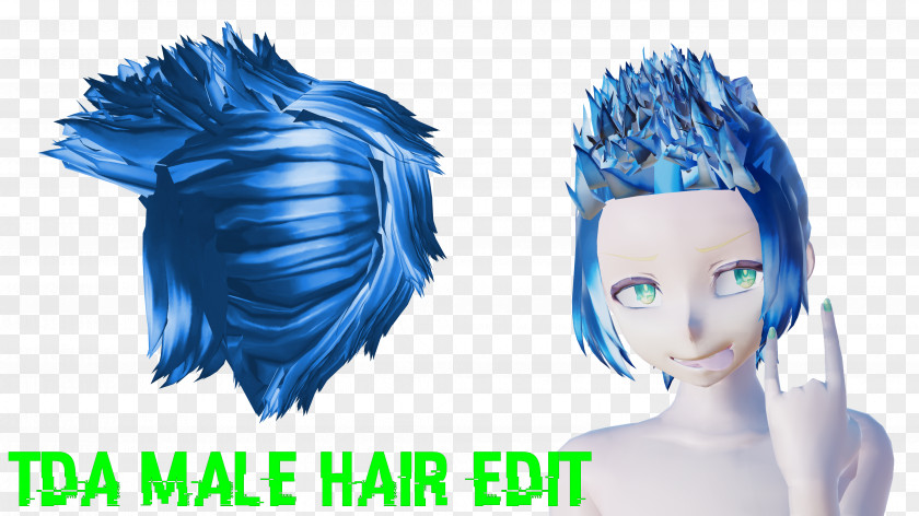 Hair Forehead Hairstyle Coloring Blue PNG