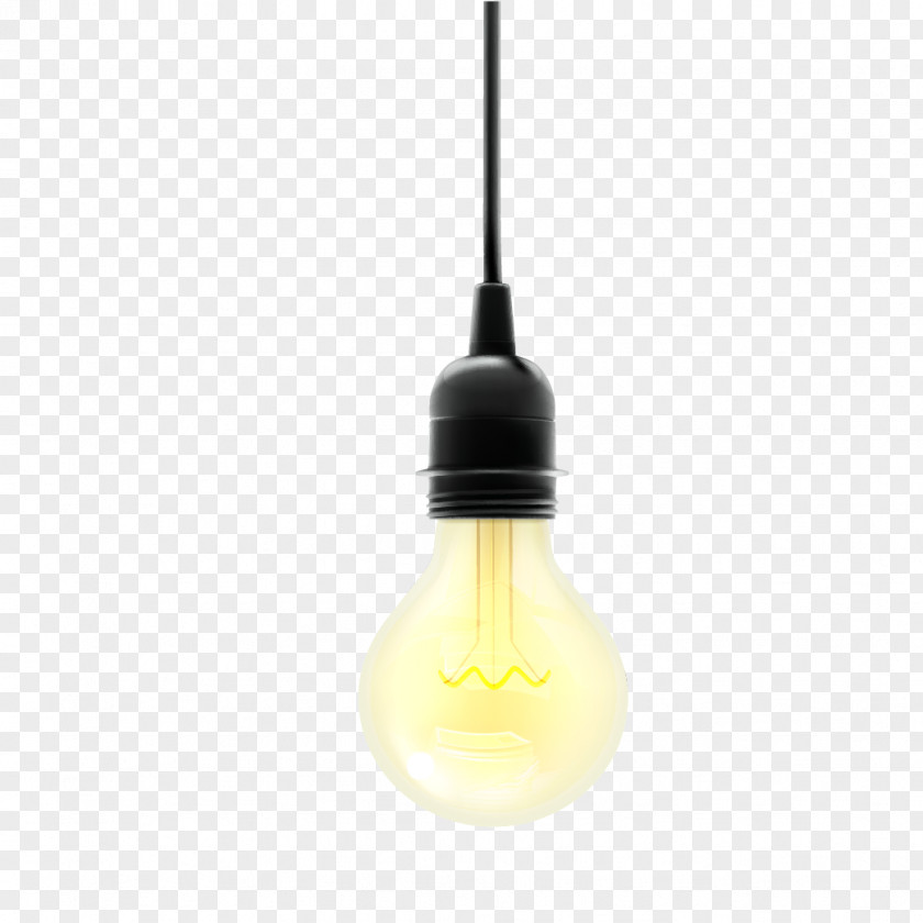 Light Bulb Incandescent Lamp Yellow PNG