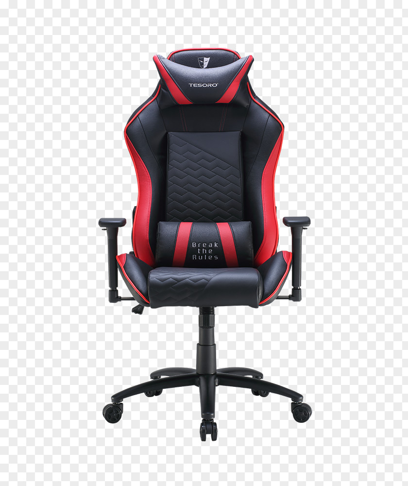 Chair Gaming Video Game Black & White Cushion PNG