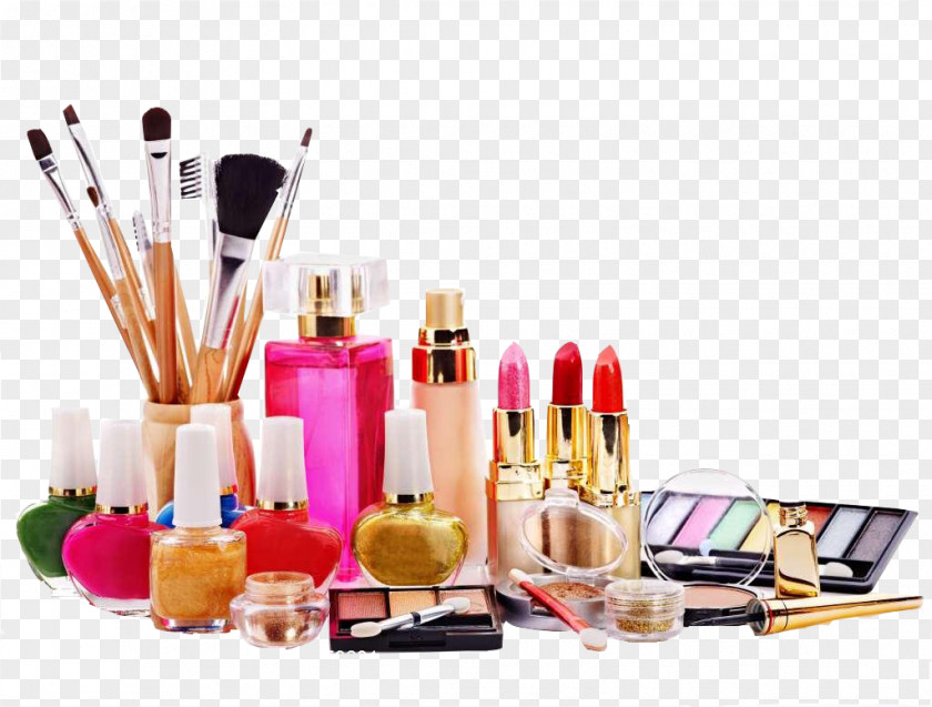 Makeup Cosmetics Ingredients Of Beauty Parlour PNG