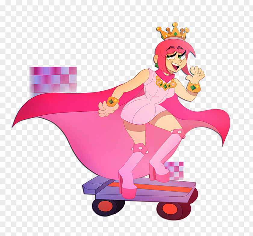 Wario Land 4 Pink M Character Clip Art PNG