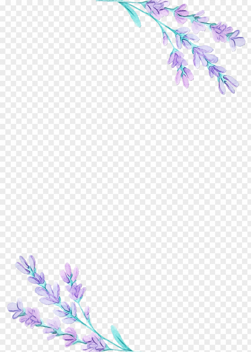 Wildflower Pedicel Purple Watercolor Flower PNG
