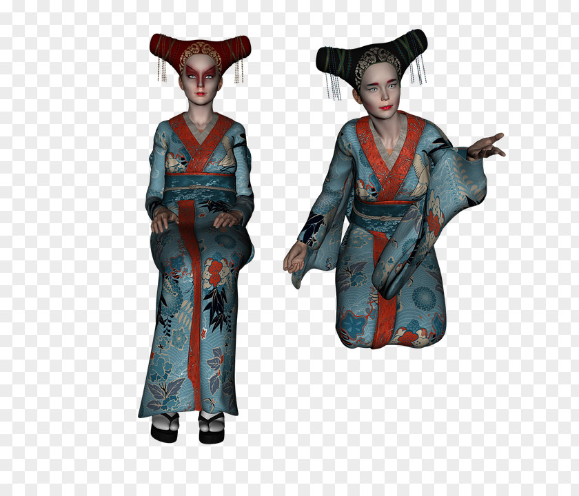 Japan Kimono Geisha Kyoto PNG