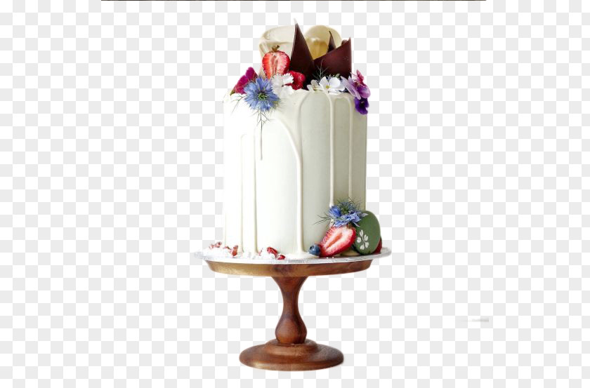Strawberry Fondant Cake Wedding Dripping Torte Birthday Icing PNG