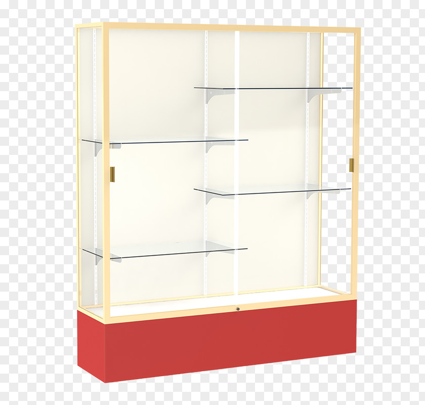 Trophy Case Display Glass Shelf Poly Box PNG