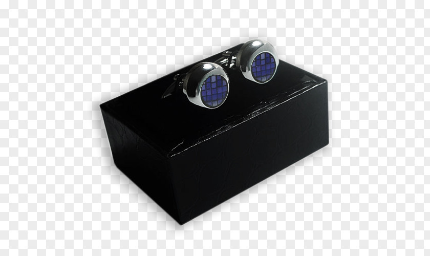 Design Cobalt Blue Cufflink PNG