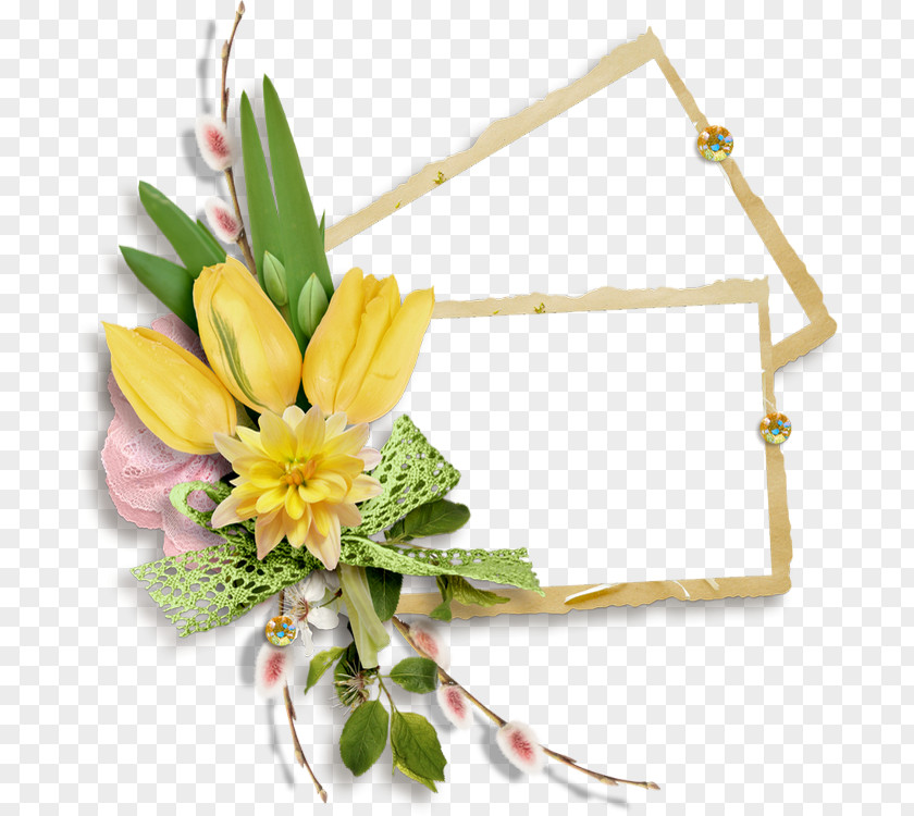 Easter Frame Picture Frames Flower Bouquet Scrapbooking PNG