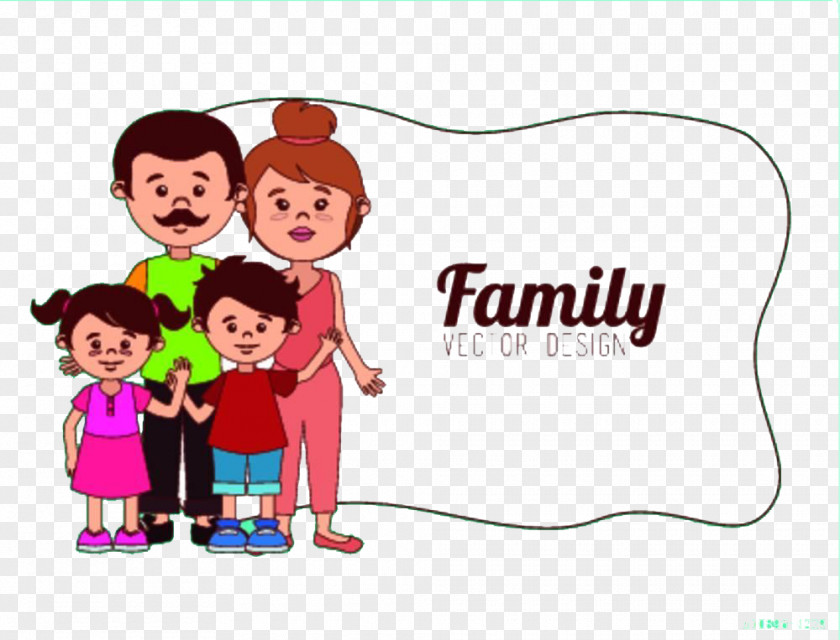 Family Photos Cartoon Illustration PNG