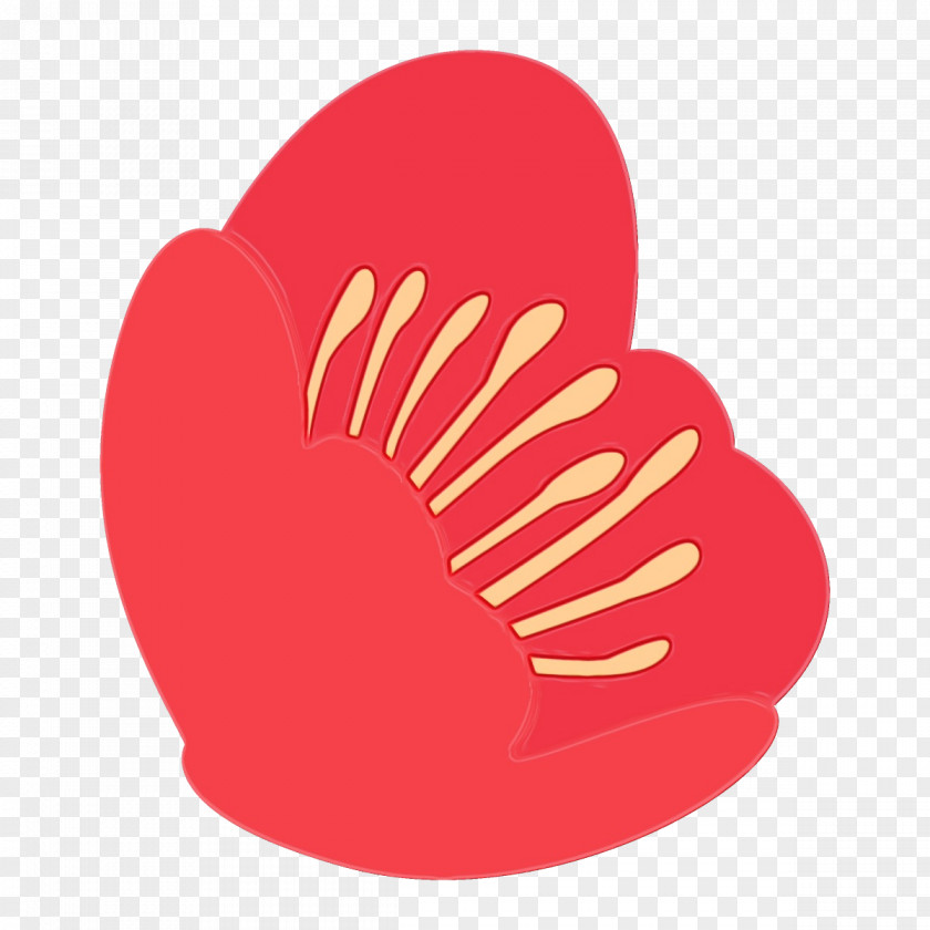 Red Hand Logo Plant Heart PNG