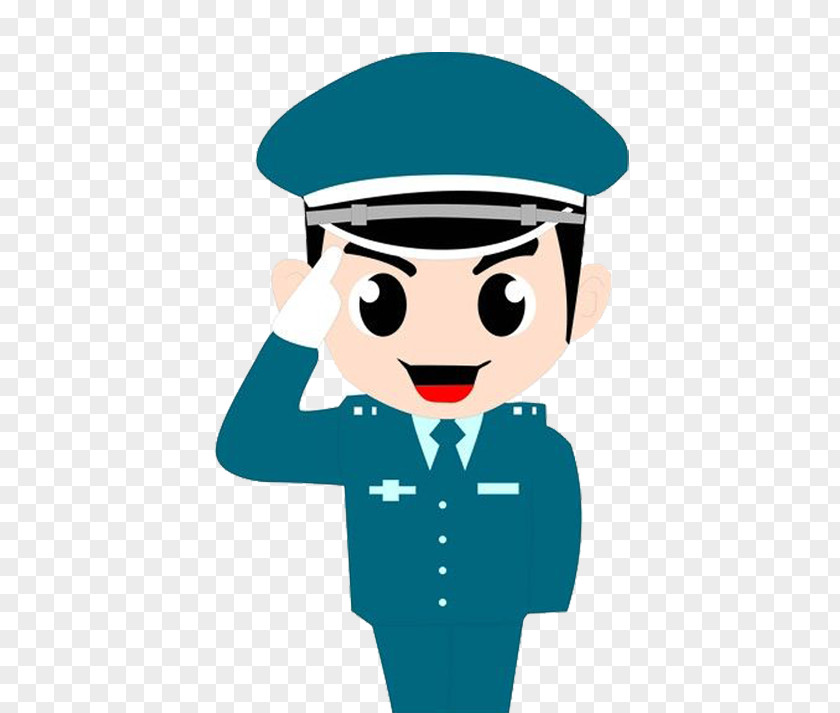 Smiling Male Police Officer Security Guard U8f14u8b66 Sina Weibo PNG