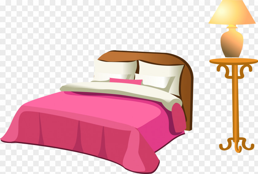 Bed And Table Lamps Nightstand PNG