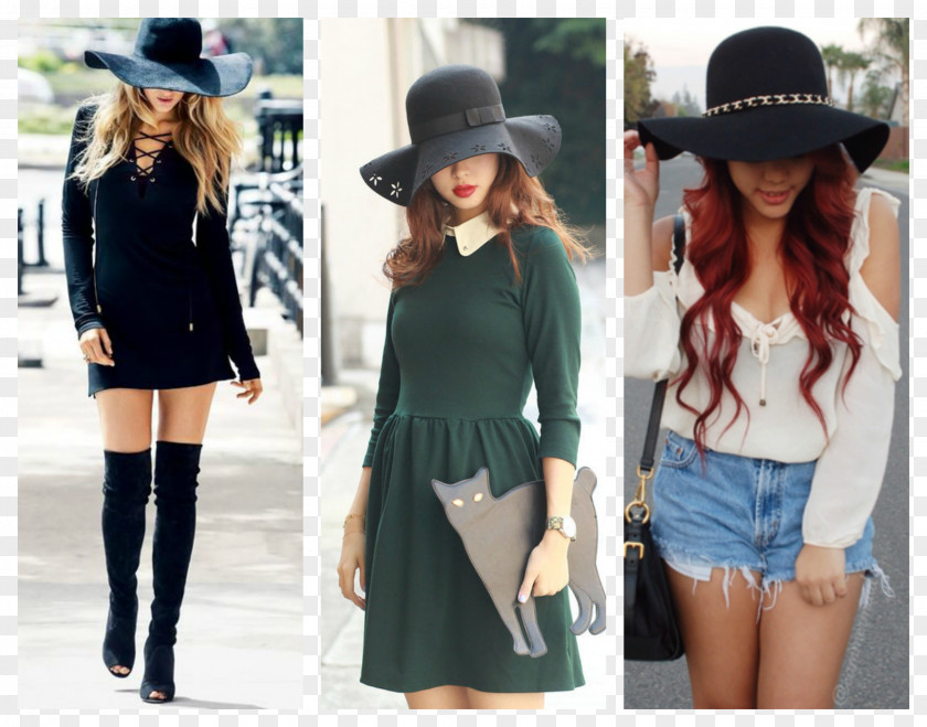 Boot Fedora Over-the-knee Dress Knee-high PNG