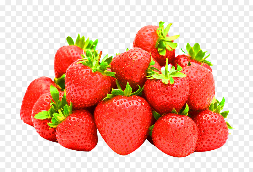 Bunch Of Red Strawberry Picking Picture Material Juice PNG