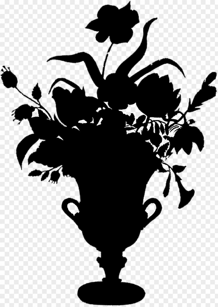Herbaceous Plant Blackandwhite Black And White Flower PNG