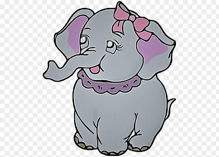 Line Art Elephant PNG