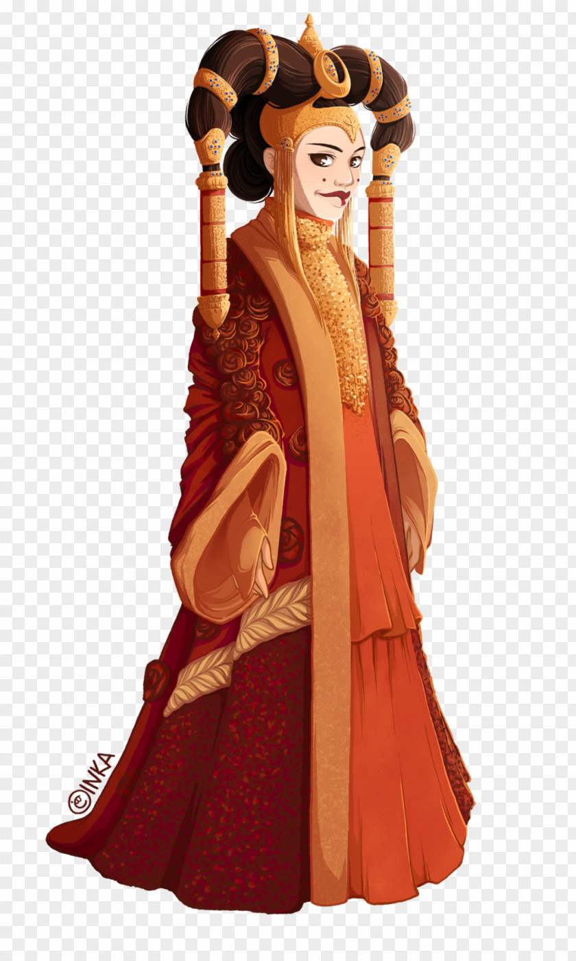 Star Wars Padmé Amidala Costume Gown Naboo PNG