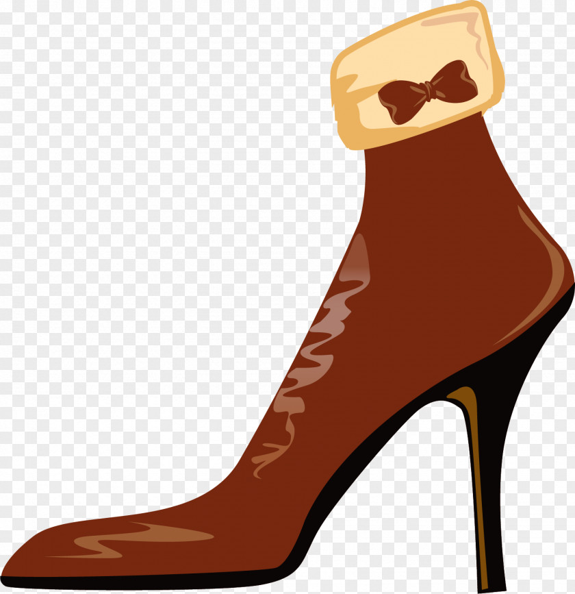 Vector Hand-painted Heels Shoe High-heeled Footwear PNG