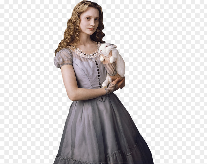 Alice In Wonderland Mia Wasikowska Alice's Adventures White Rabbit PNG