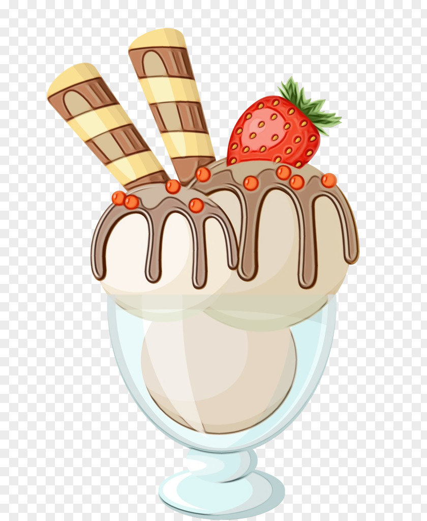 Chocolate Syrup Tableware Ice Cream Cones PNG