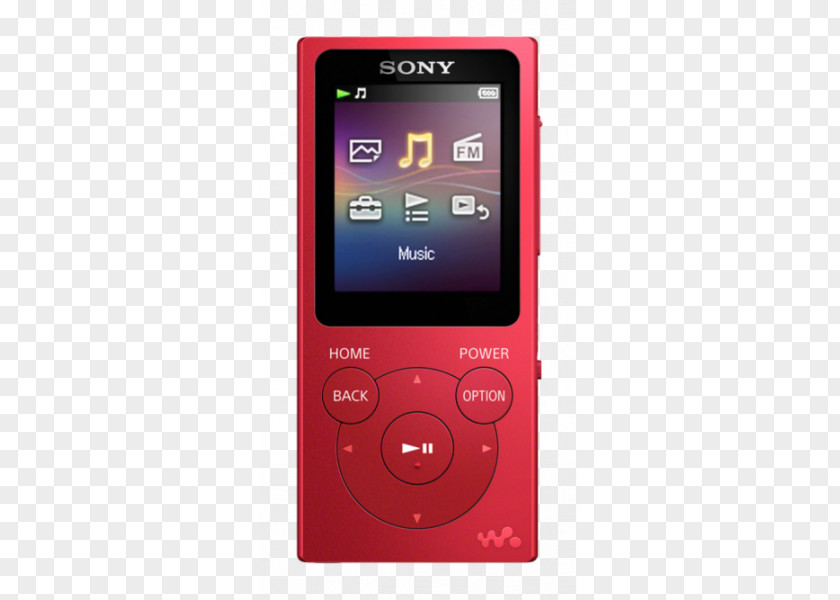 Sony Digital Audio MP4 Player Walkman Media PNG