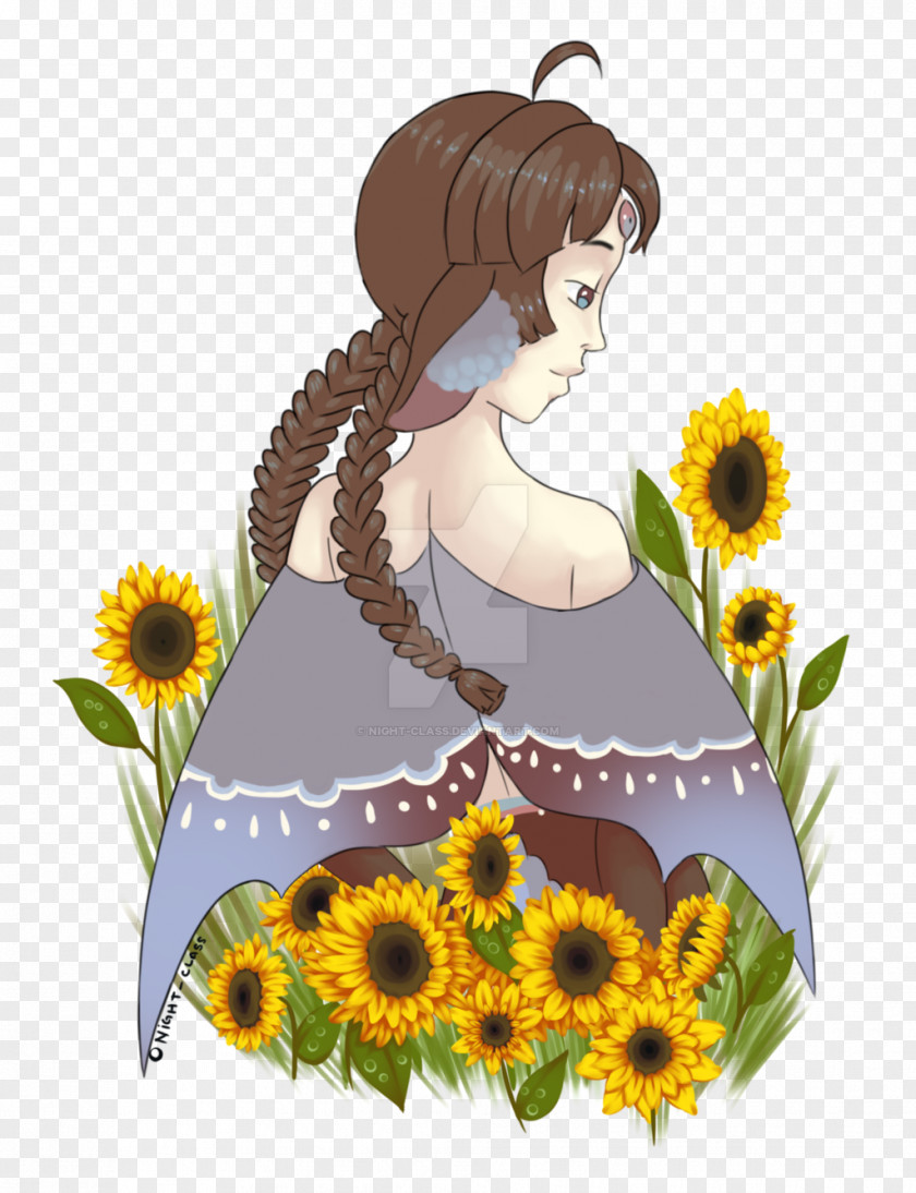 Summer Theme Common Sunflower Floral Design Floristry Daisy Family PNG