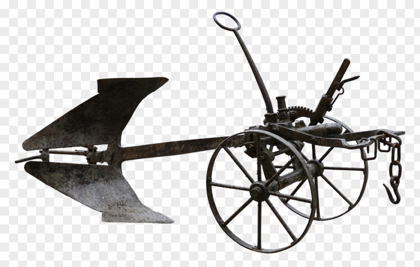 Tractor Plough Ox Agriculture Image PNG