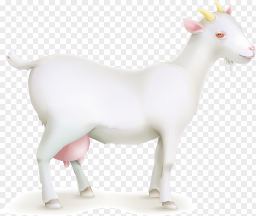 Vector Cartoon Goat Painted Sheep Cattle Livestock PNG